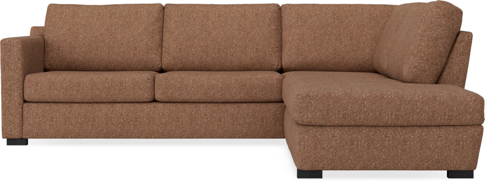 Friday - 2,5-sits soffa med divan höger - Orange