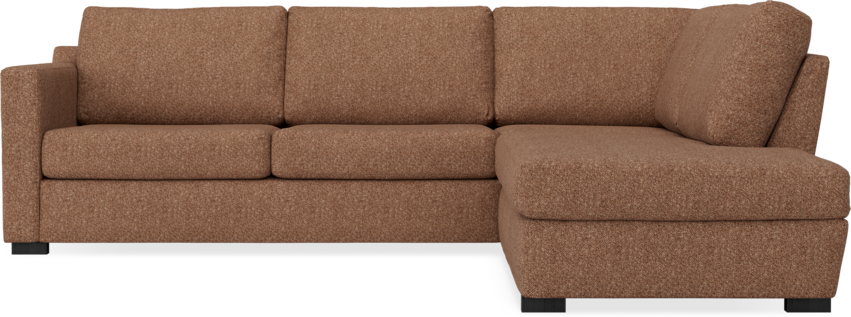 Friday - 2,5-sits soffa med divan höger - Orange
