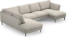 Madison Lux - 2-sits soffa med divan vänster och schäslong höger - Beige