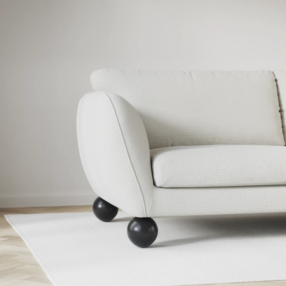 Madison Lux - Hörnsoffa 2+3-sits, hörn 2 - Vit