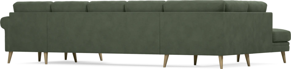 Eden - 3-sits soffa med divan vänster och schäslong höger - Grön