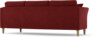 Eden - 3-sits soffa svängd - Röd