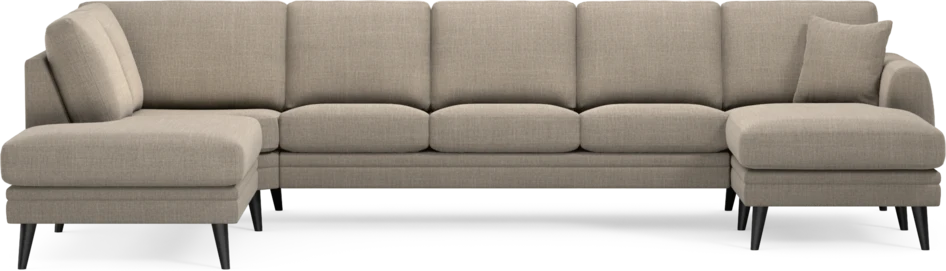 Eden - 3-sits soffa med divan vänster och schäslong höger - Beige