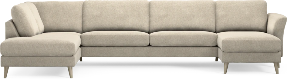 Bridge - 3-sits soffa med divan vänster och schäslong höger - Beige