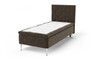 Sense Delux - Ramsäng, enkelsäng med bäddmadrass Sleep Delux - Brun