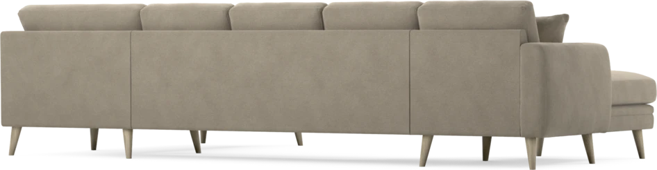 Eden - 3-sits soffa med schäslong vänster och divan höger - Beige