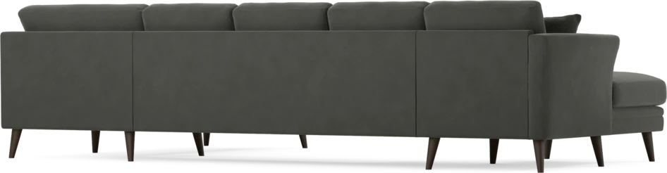 Eden - 3-sits soffa med schäslong vänster och divan höger - Grå