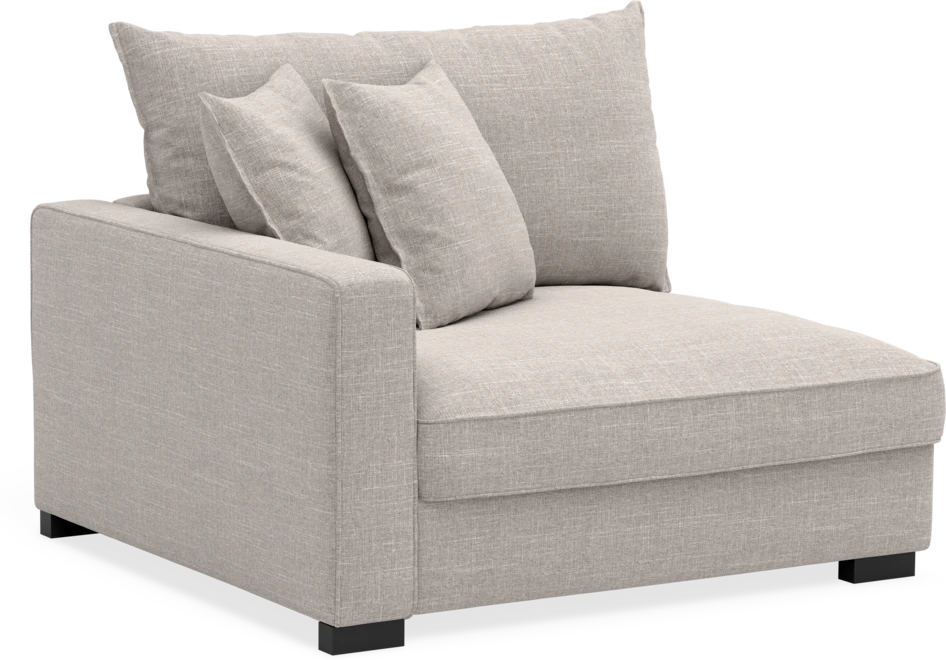 Rossi - 1,5-sits med armstöd vänster - Beige