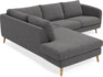 Madison - 2-sits soffa med divan vänster - Grå