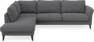 Bridge - 3-sits soffa med divan vänster - Grå