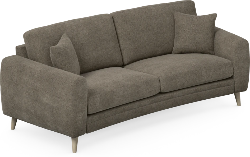 Eden - 2,5-sits soffa svängd - Brun