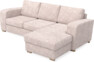Friday - 3-sits soffa med schäslong höger - Rosa