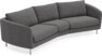 Madison - 3-sits soffa svängd, 90 cm - Grå