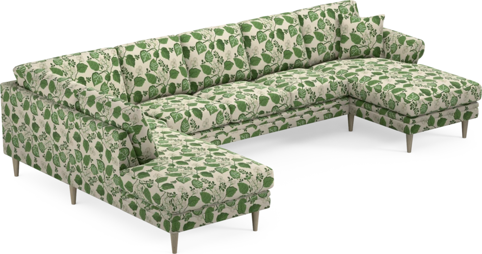 Eden - 3-sits soffa med divan vänster och schäslong höger - Flerfärgad