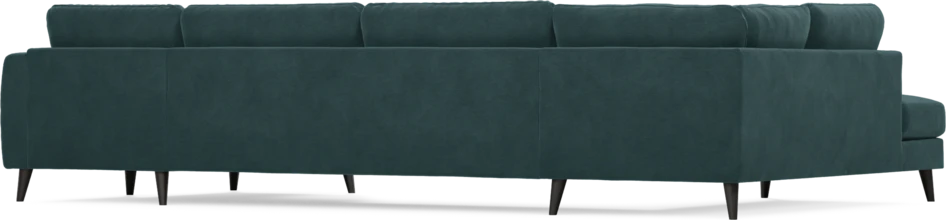 Bridge - 3-sits soffa med divan vänster och schäslong höger - Blå