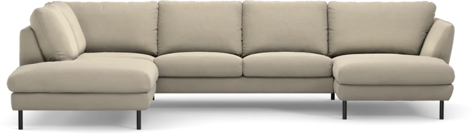 Madison Lux - 2-sits soffa med divan vänster och schäslong höger - Beige