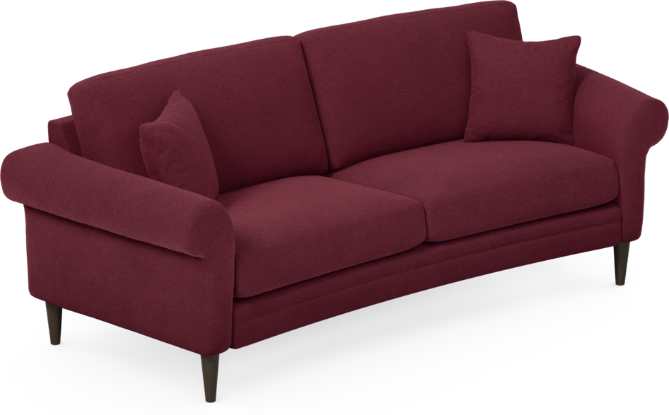 Eden - 2,5-sits soffa svängd - Röd