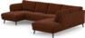 Madison Lux - 2-sits soffa med schäslong vänster och divan höger - Orange