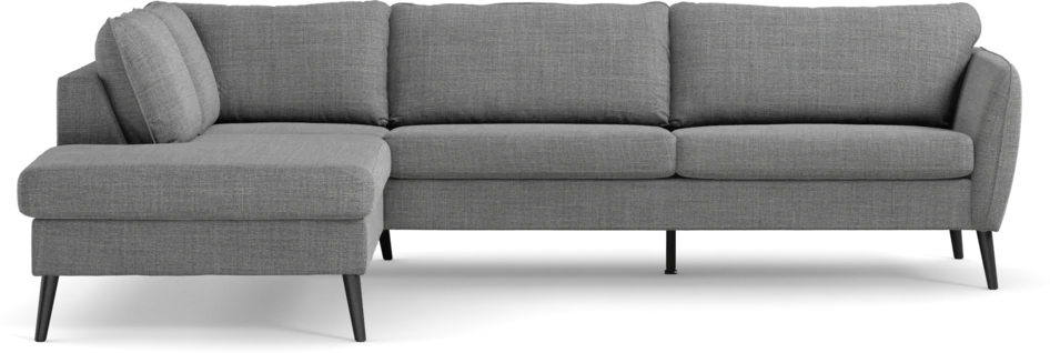 County - 2,5-sits soffa med divan vänster - Grå
