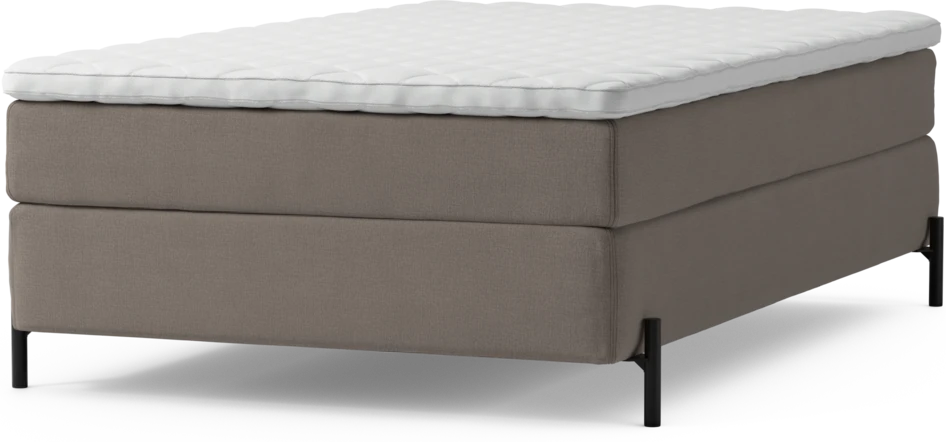 Delux Sense - Kontinentalsäng, enkelsäng 120 cm med bäddmadrass och sängben