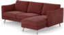 Madison - 2-sits soffa med schäslong höger - Rosa