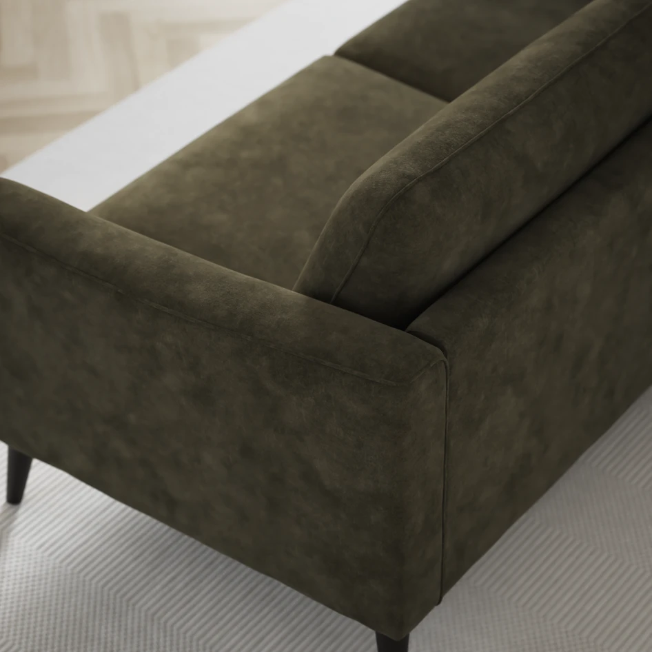 Bridge - 3-sits soffa med divan vänster och schäslong höger - Grön