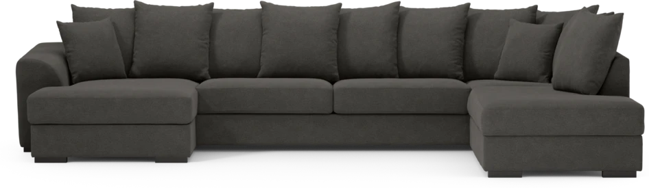 Town - 3-sits soffa med divan höger och schäslong vänster - Brun