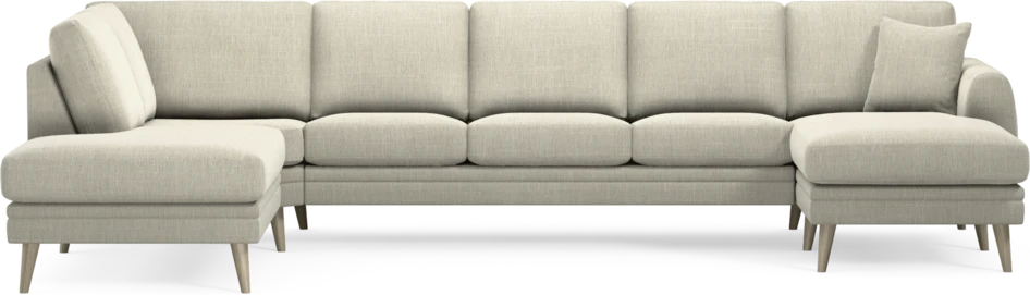 Eden - 3-sits soffa med divan vänster och schäslong höger - Beige