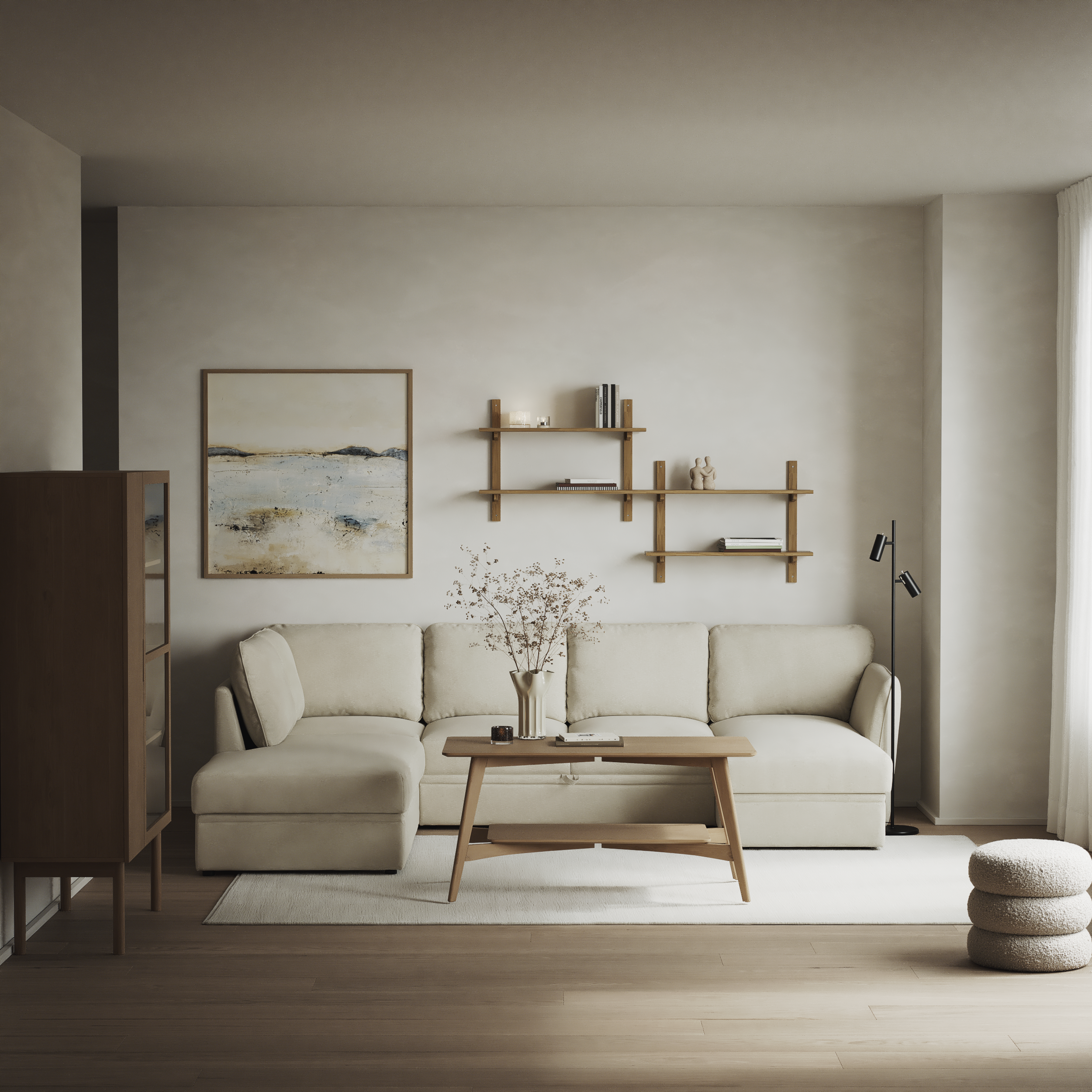 Öland - Bäddsoffa med divan vänster och schäslong höger - inspiration