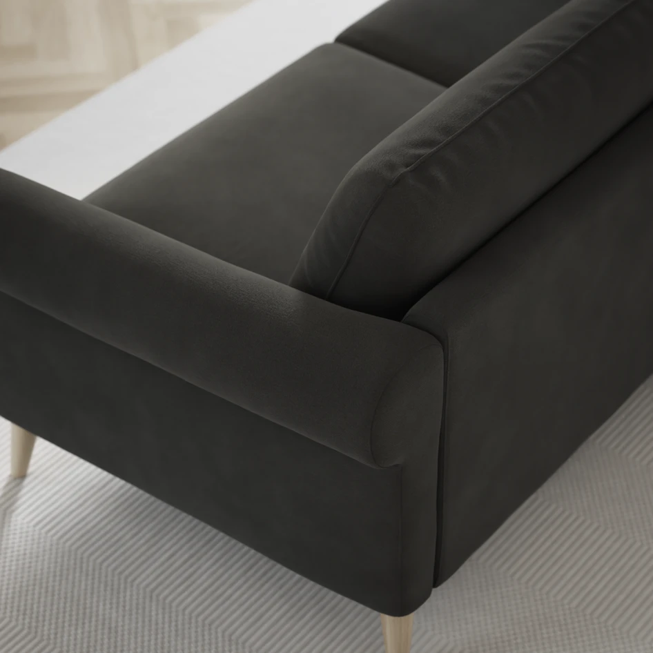 Bridge - 3-sits soffa med schäslong vänster och divan höger - Grå