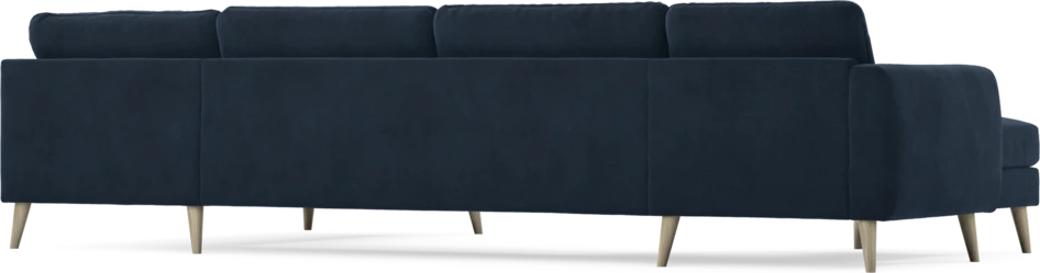 Bridge - 3-sits soffa med schäslong vänster och divan höger - Blå