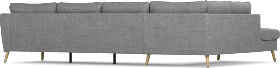 County - 3-sits soffa med divan vänster - Grå
