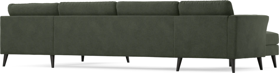 Bridge - 3-sits soffa med schäslong vänster och divan höger - Grön