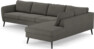 County - 3-sits soffa med divan höger - Grå