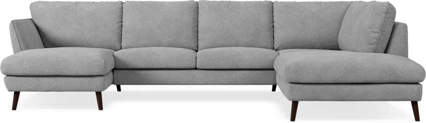 Madison Lux - 2-sits soffa med schäslong vänster och divan höger - Vit