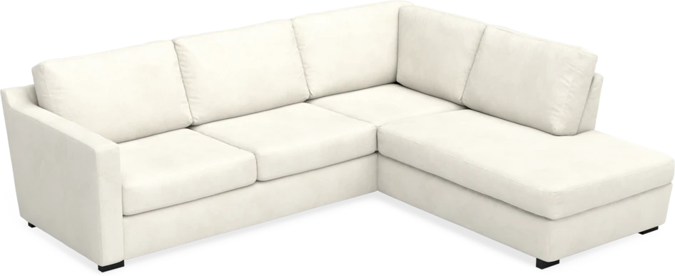 Friday - 2,5-sits soffa med divan höger - Vit
