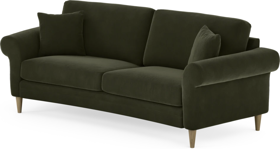 Eden - 2,5-sits soffa svängd - Grön