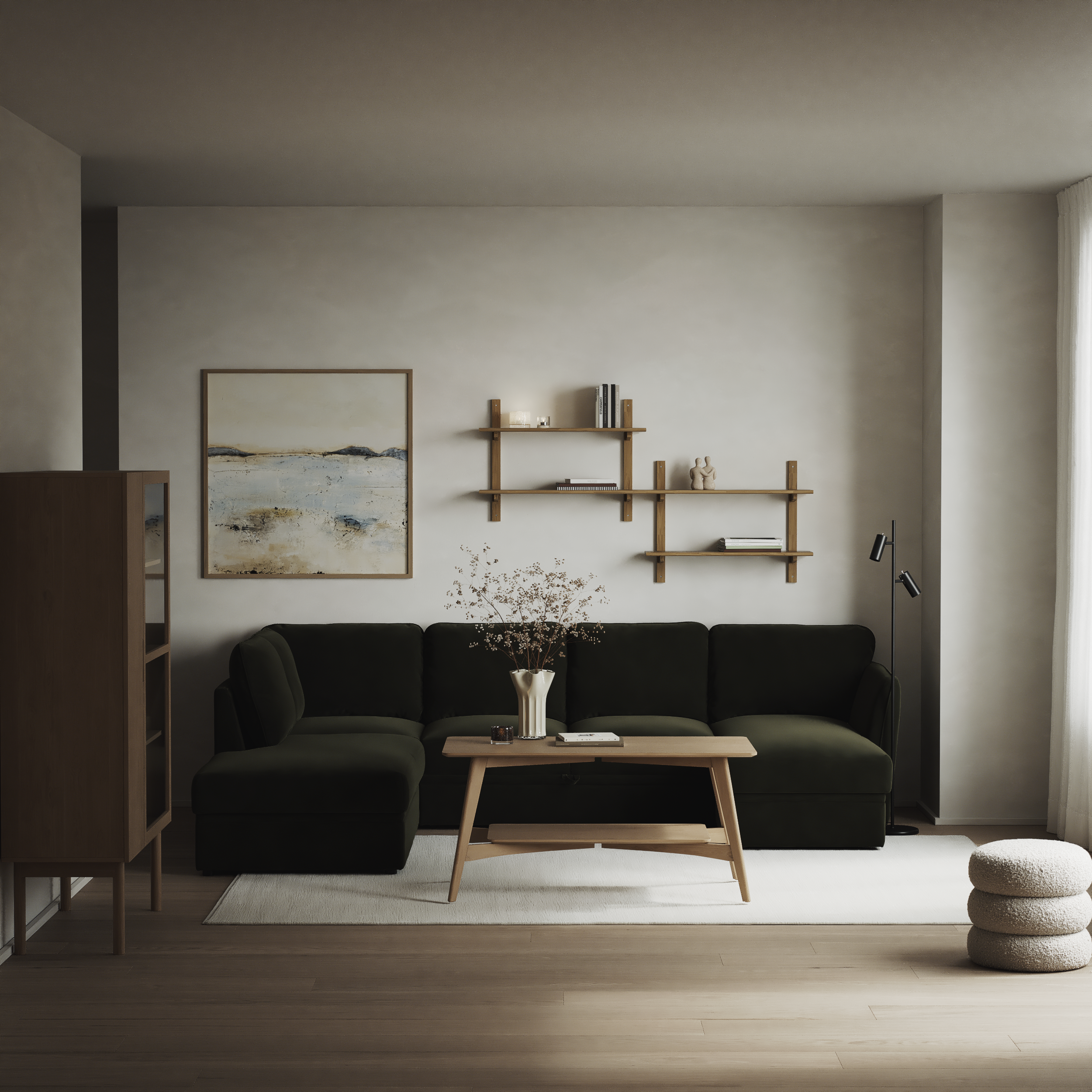 Öland - Bäddsoffa med divan vänster och schäslong höger - inspiration