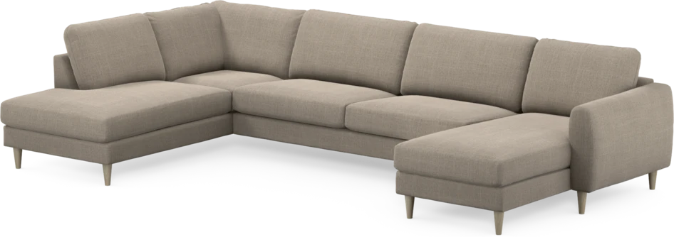 Bridge - 3-sits soffa med divan vänster och schäslong höger - Beige