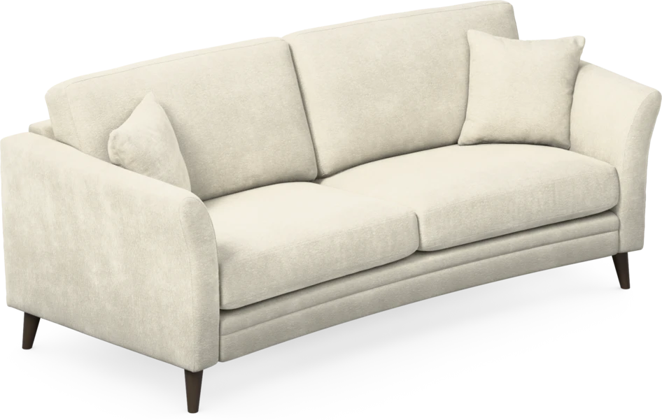 Eden - 2,5-sits soffa svängd - Vit