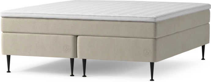 Asperö Comfort, Kontinentalsäng, dubbelsäng med bäddmadrass Comfort och sängben
