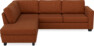 Friday - 2,5-sits soffa med divan vänster - Orange