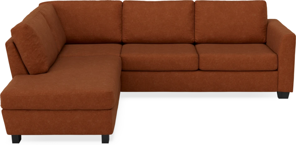Friday - 2,5-sits soffa med divan vänster - Orange