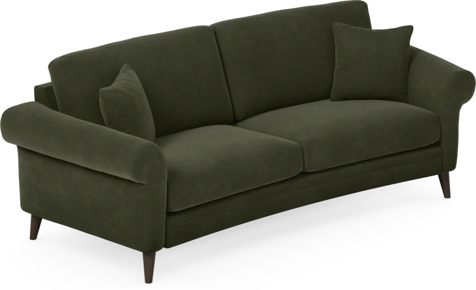 Eden - 2,5-sits soffa svängd - Grön