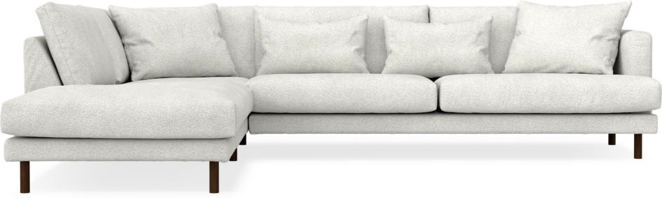 Harper - 3-sits soffa med divan vänster - Vit