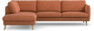 Madison - 3-sits soffa med divan vänster - Orange