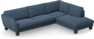 Madison Lux - 3-sits soffa med divan höger - Blå