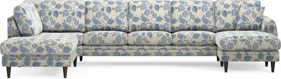 Eden - 3-sits soffa med divan vänster och schäslong höger - Flerfärgad