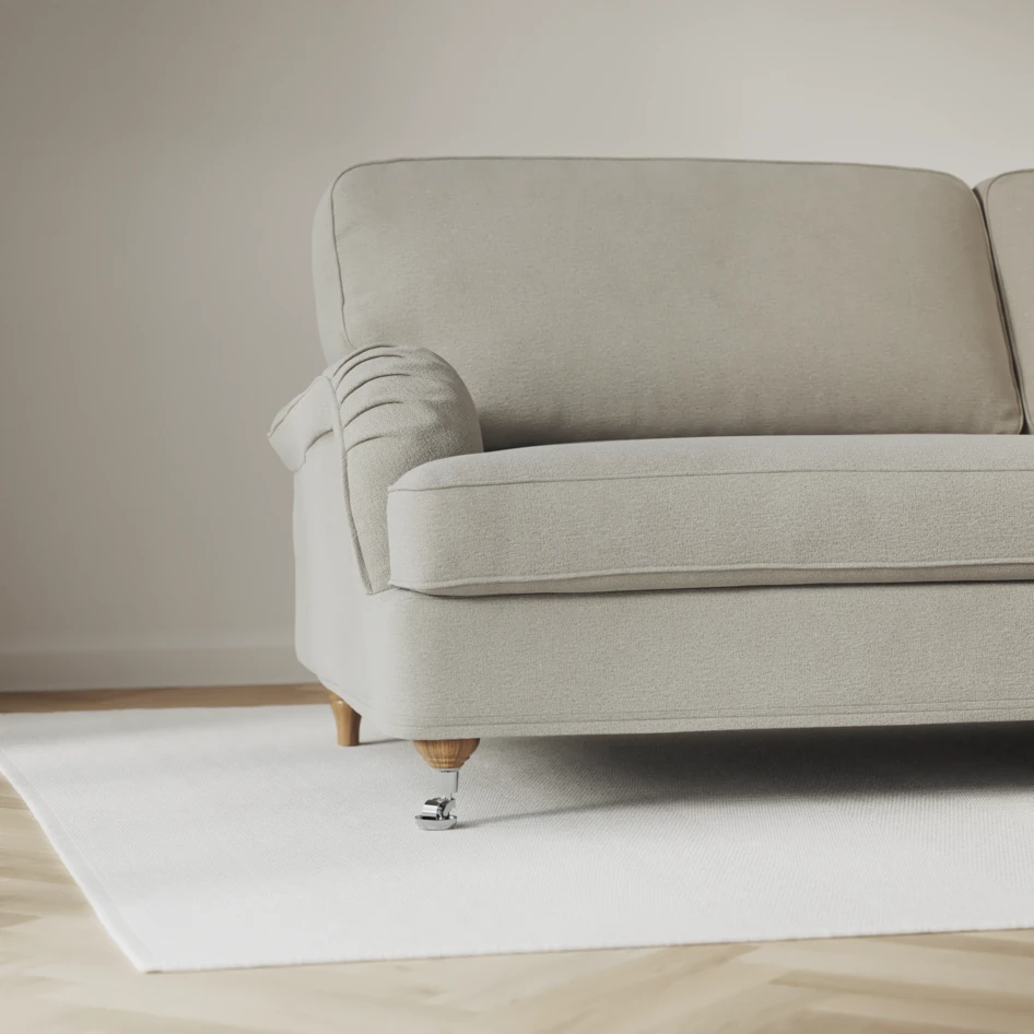 Oxford - 3-sits soffa svängd - Grå