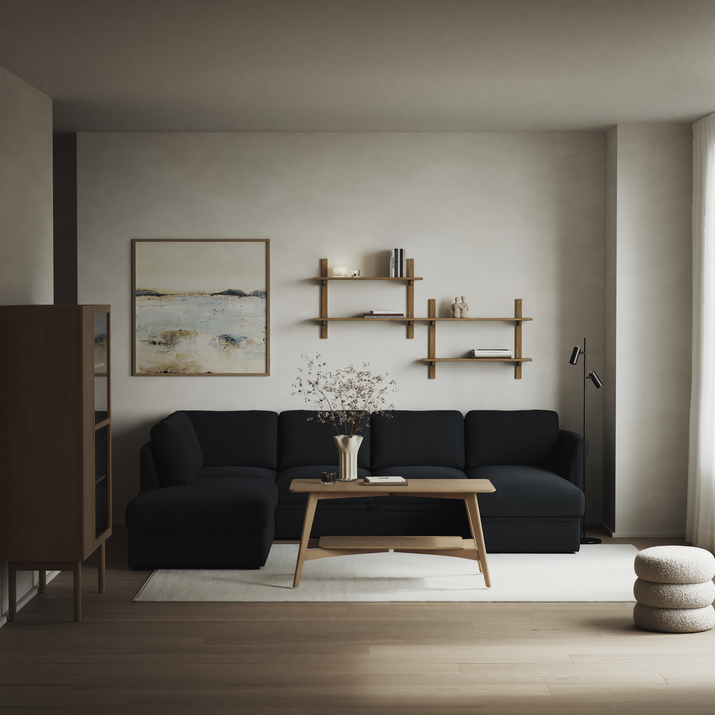 Öland - Bäddsoffa med divan vänster och schäslong höger - inspiration